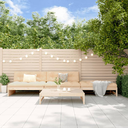 4-Tlg. Garten-Lounge-Set Massivholz Kiefer