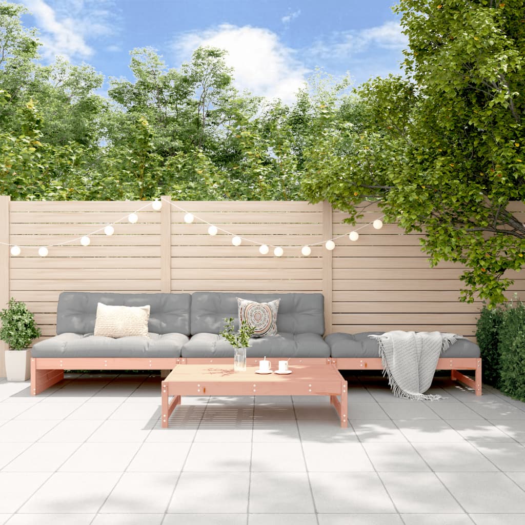 4-Tlg. Garten-Lounge-Set Massivholz Kiefer