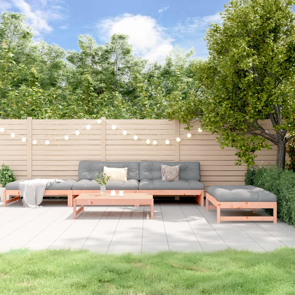 5-Tlg. Garten-Lounge-Set Massivholz Kiefer