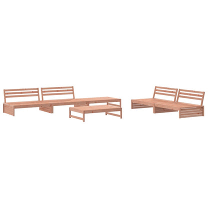 6-Tlg. Garten-Lounge-Set Massivholz Douglasie