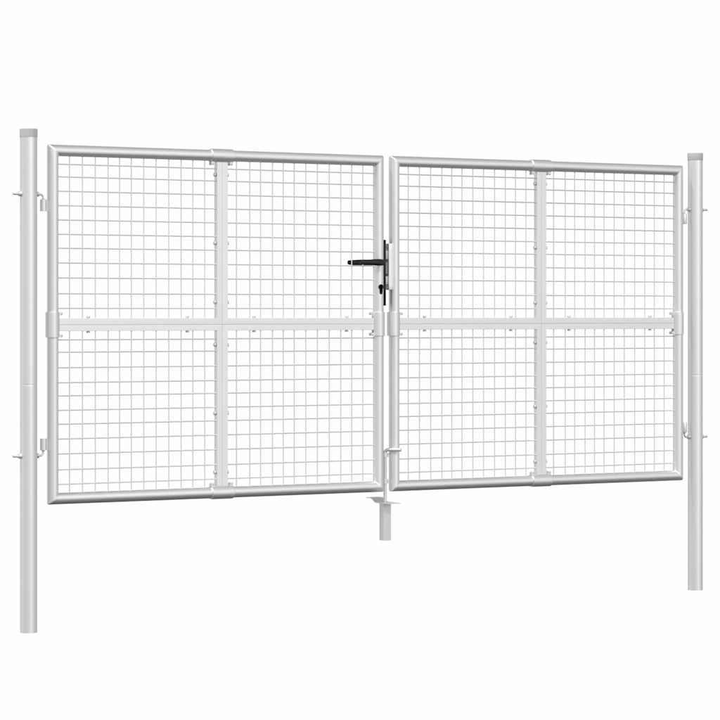 Maschen-Gartentor 300X125 Cm Verzinkter Stahl