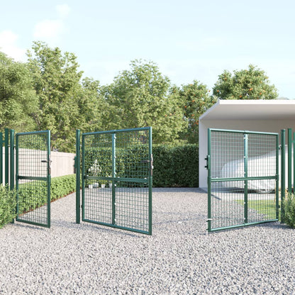 Maschen-Gartentor 400X125 Cm Verzinkter Stahl