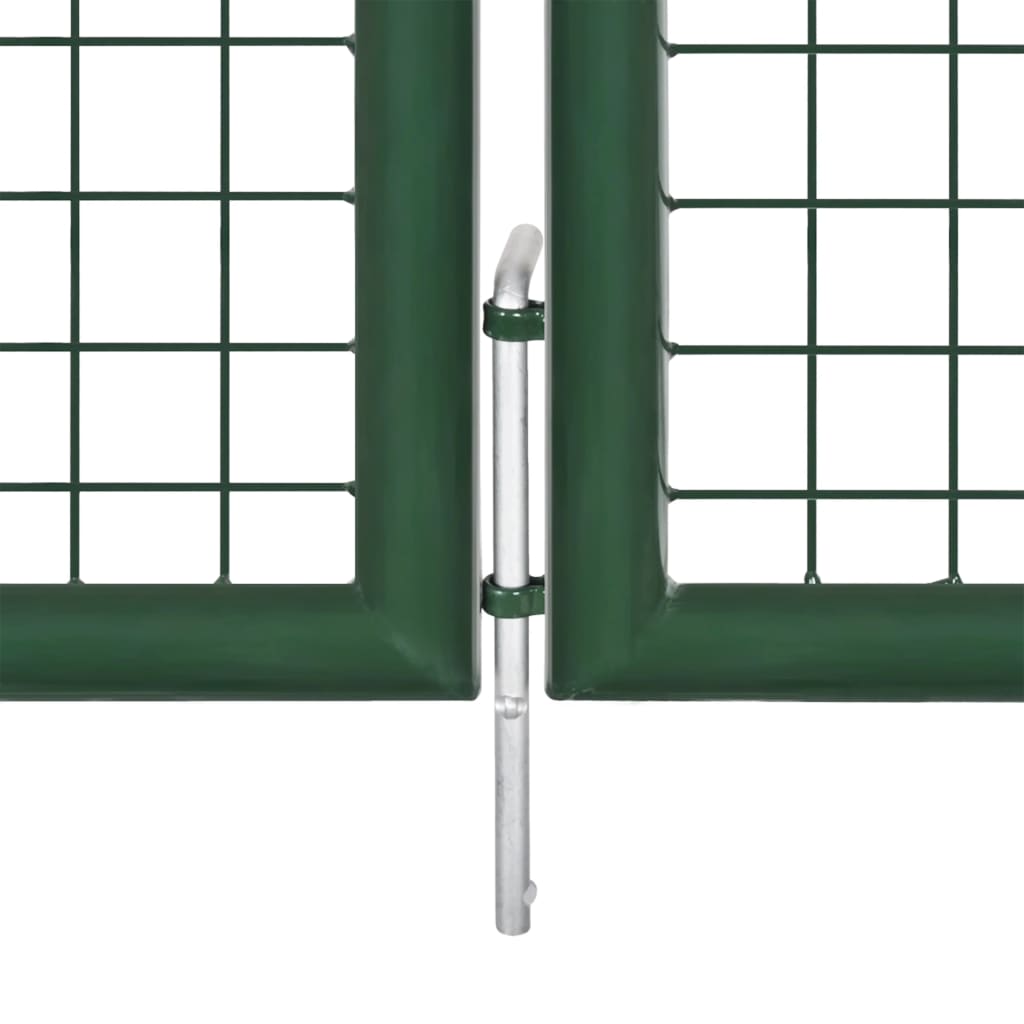 Maschen-Gartentor 400X125 Cm Verzinkter Stahl