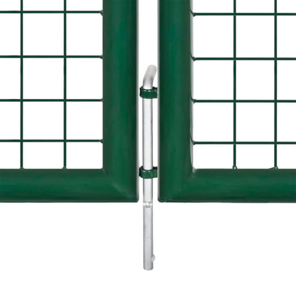 Maschen-Gartentor 400X125 Cm Verzinkter Stahl