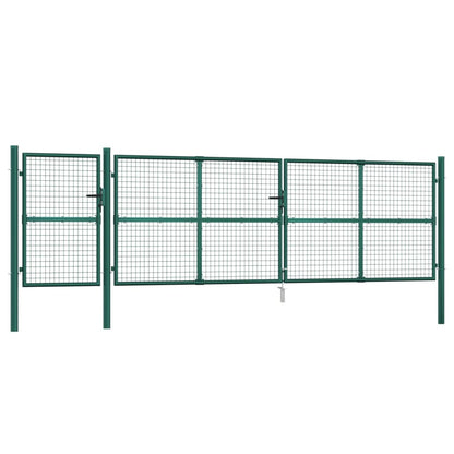 Maschen-Gartentor 500X125 Cm Verzinkter Stahl
