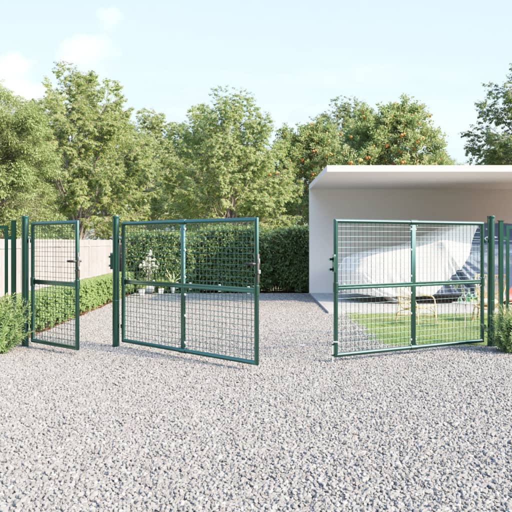 Maschen-Gartentor 500X125 Cm Verzinkter Stahl