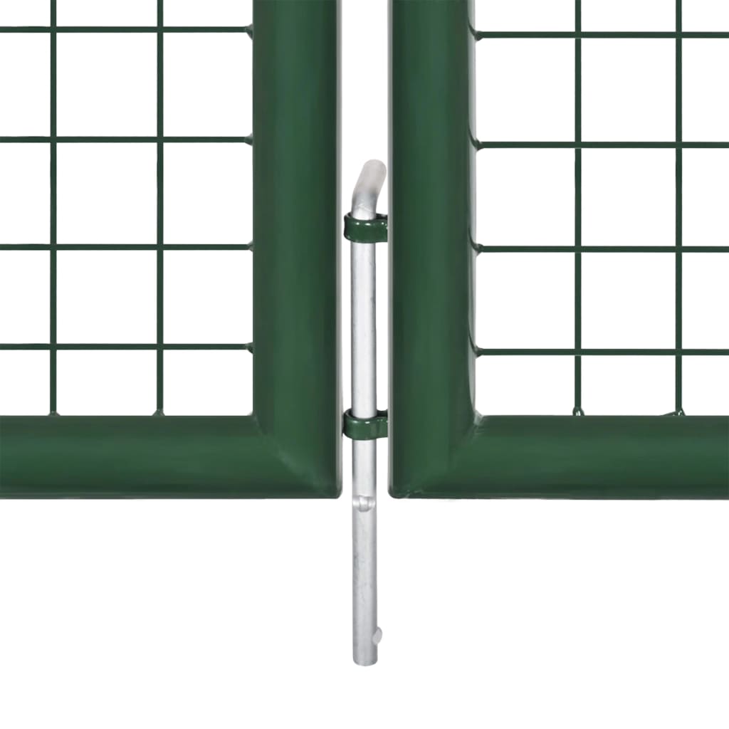 Maschen-Gartentor 500X125 Cm Verzinkter Stahl