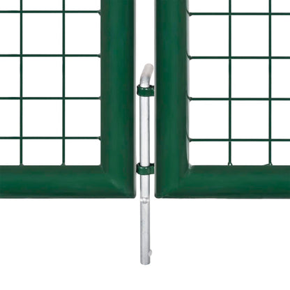 Maschen-Gartentor 500X125 Cm Verzinkter Stahl