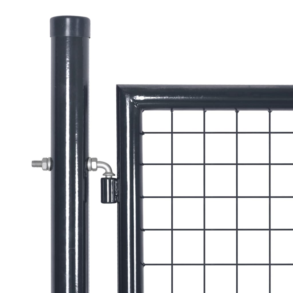 Maschen-Gartentor 500X125 Cm Verzinkter Stahl