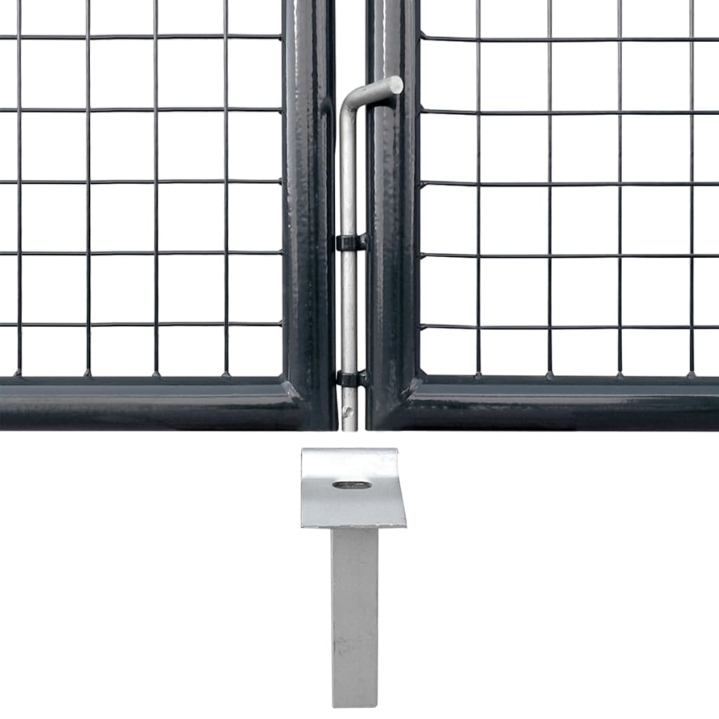 Maschen-Gartentor 500X125 Cm Verzinkter Stahl