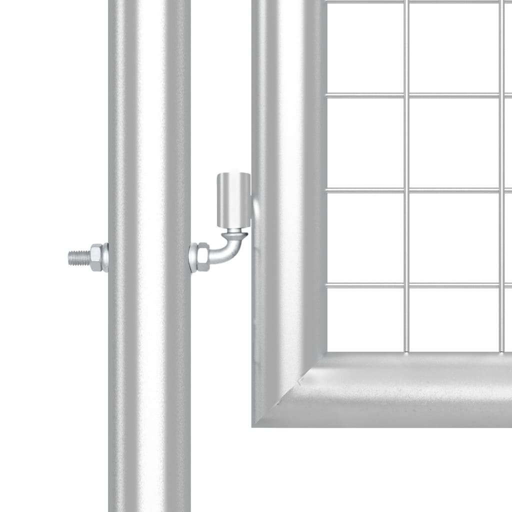 Maschen-Gartentor 400X125 Cm Verzinkter Stahl