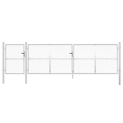 Maschen-Gartentor 500X125 Cm Verzinkter Stahl