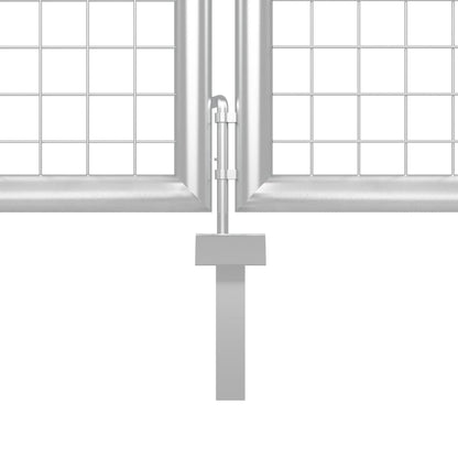 Maschen-Gartentor 500X125 Cm Verzinkter Stahl