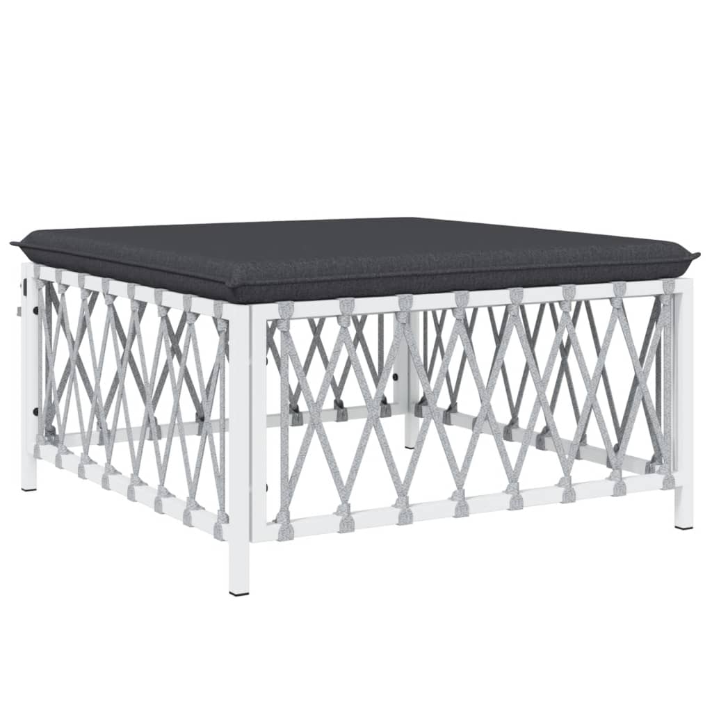 7-Tlg. Garten-Lounge-Set Mit Kissen Stahl