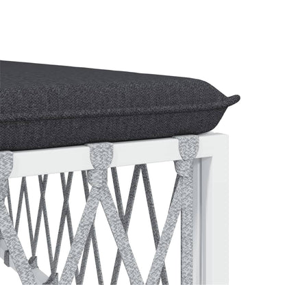 7-Tlg. Garten-Lounge-Set Mit Kissen Stahl