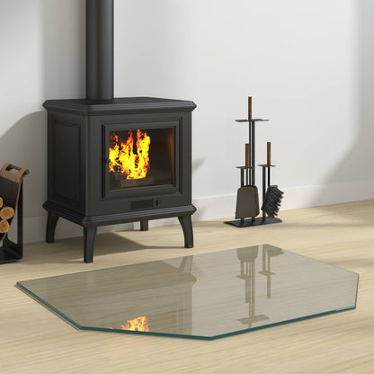 Feuerstelle Glasplatte Transparent Glas