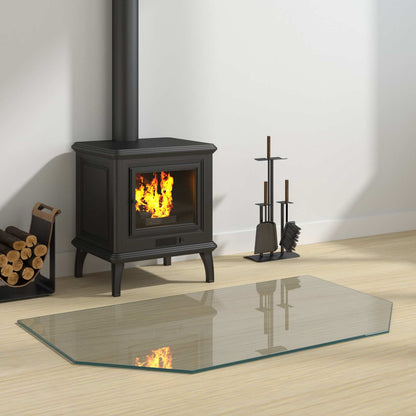 Feuerstelle Glasplatte Transparent Glas