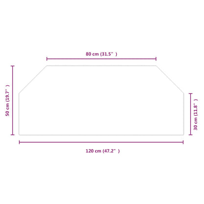 Feuerstelle Glasplatte Transparent Glas