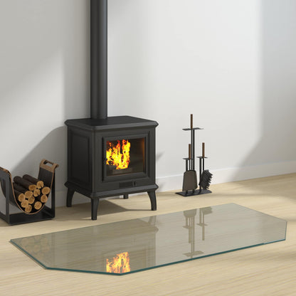 Feuerstelle Glasplatte Transparent Glas