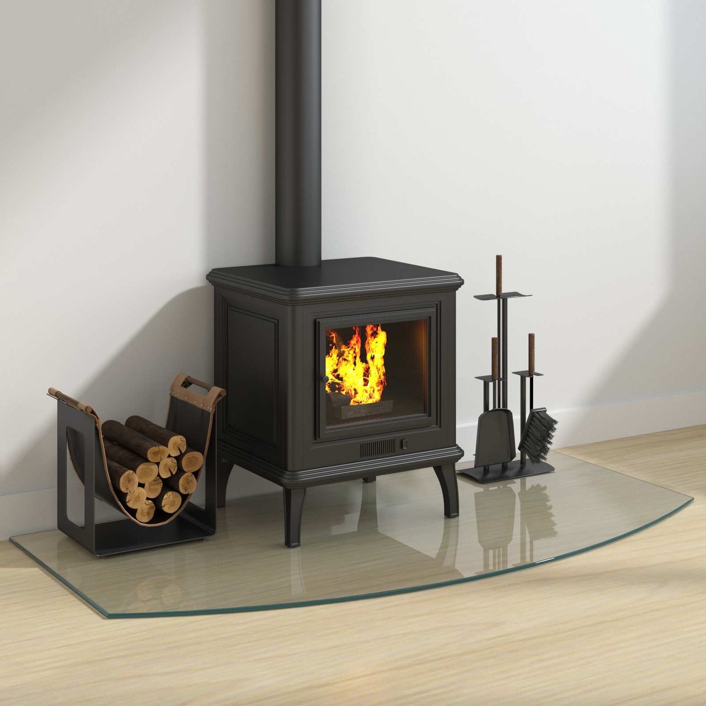 Feuerstelle Glasplatte Glas