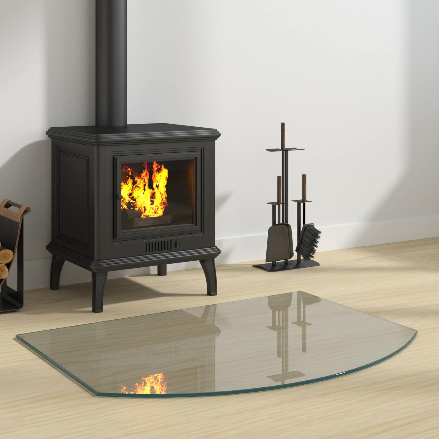 Feuerstelle Glasplatte Glas