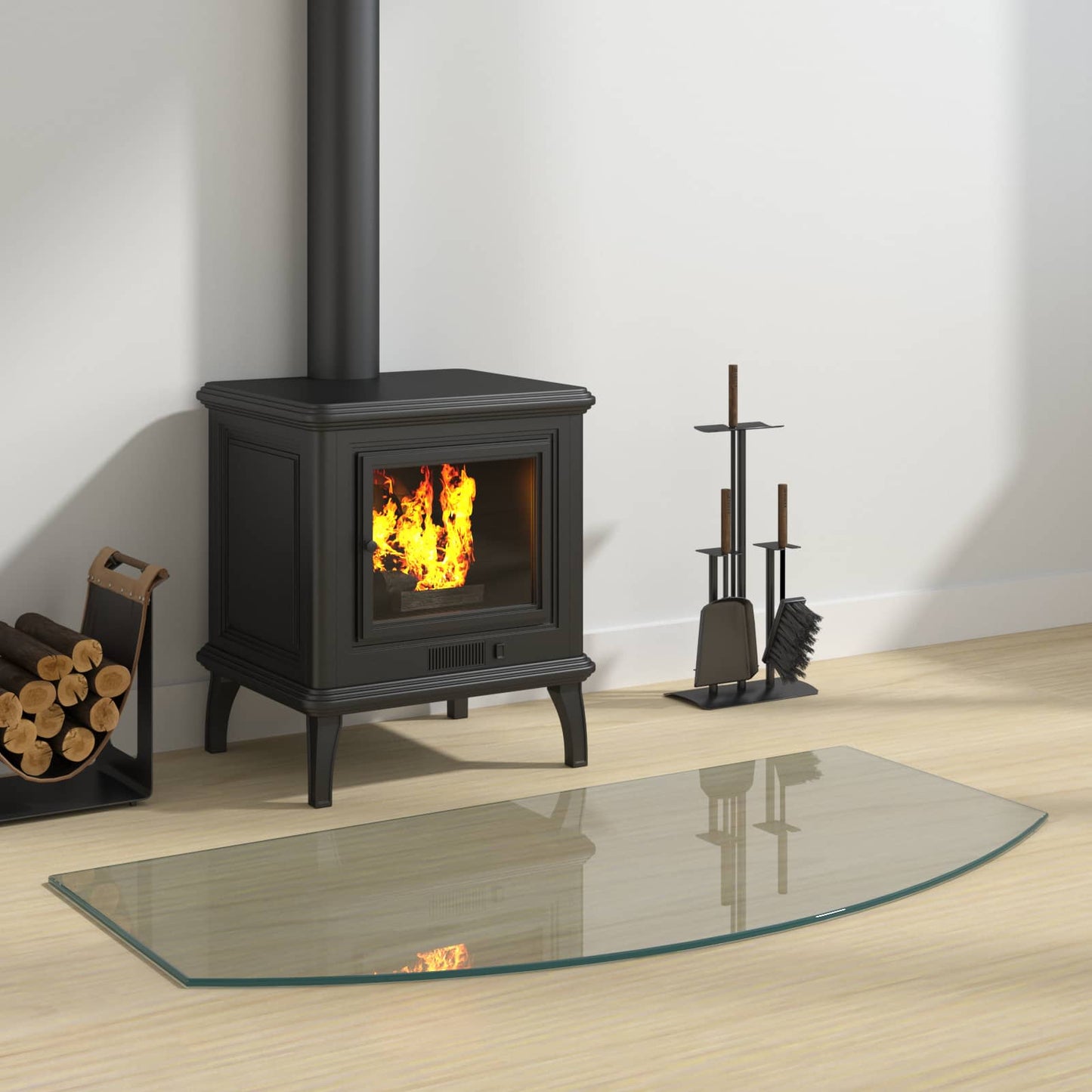 Feuerstelle Glasplatte Glas
