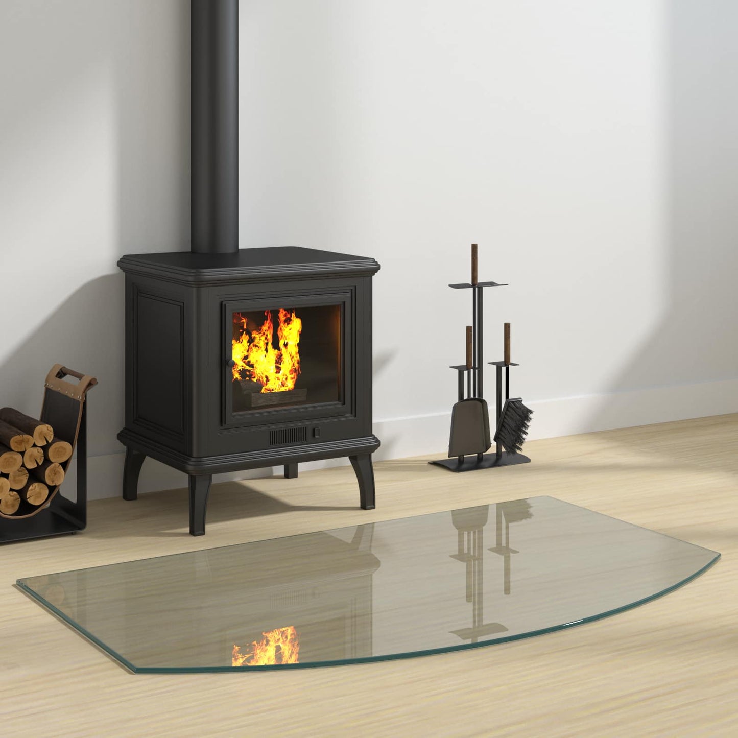 Feuerstelle Glasplatte Glas