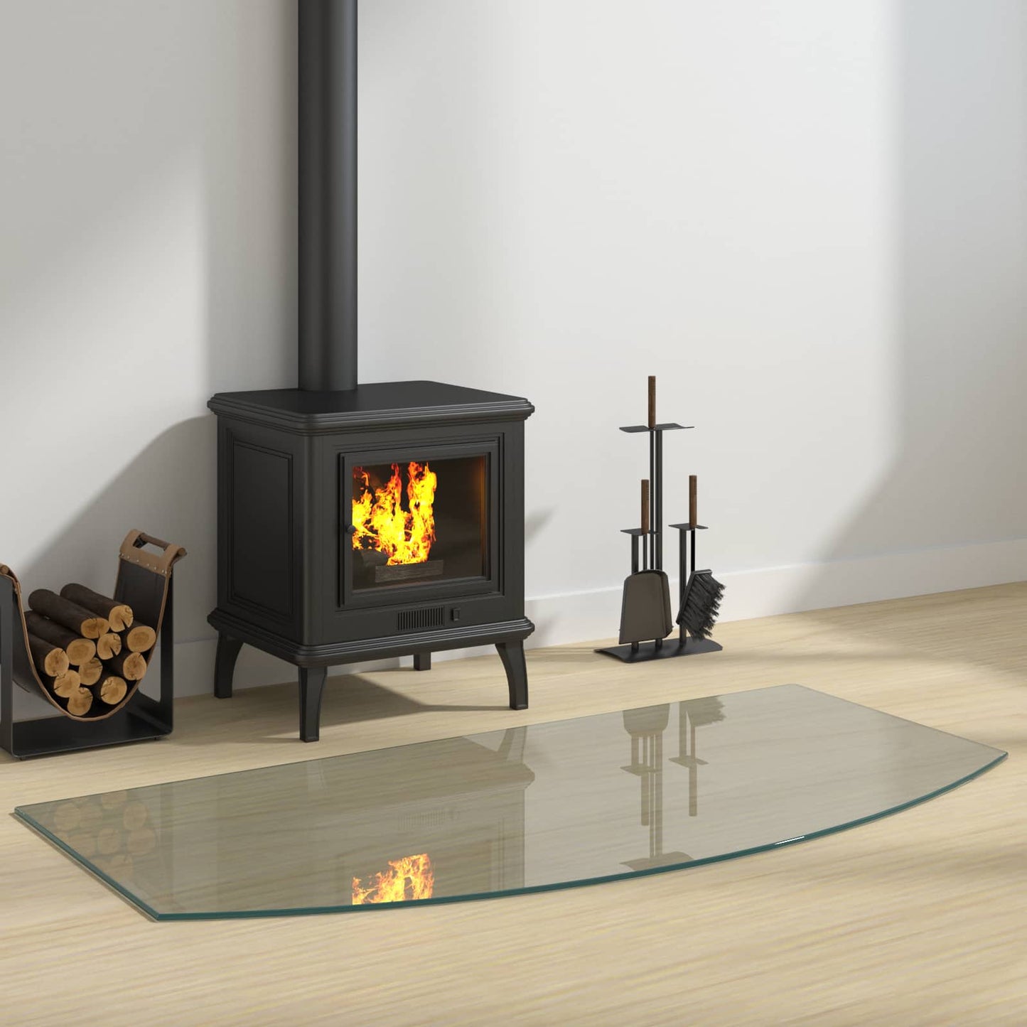 Feuerstelle Glasplatte Glas