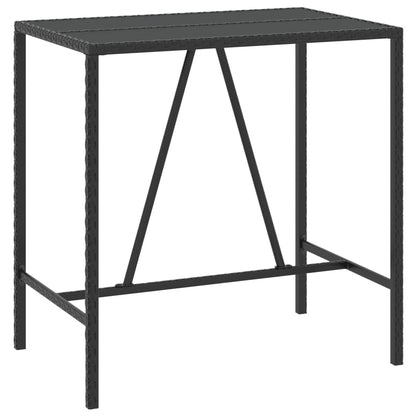 7-Tlg. Gartenbar-Set Mit Kissen Poly Rattan