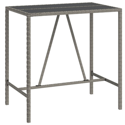 5-Tlg. Gartenbar-Set Mit Kissen Poly Rattan