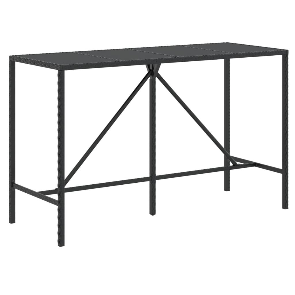9-Tlg. Gartenbar-Set Mit Kissen Poly Rattan