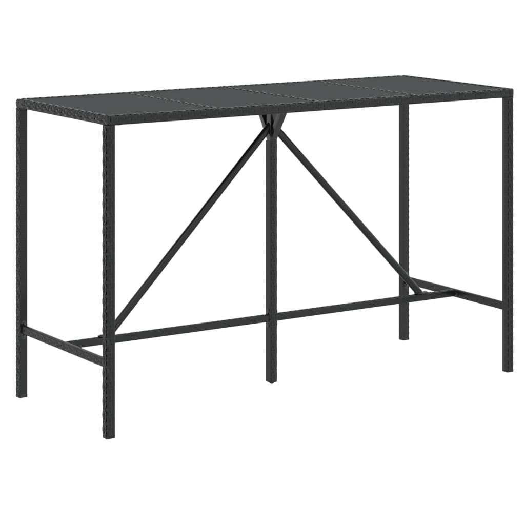 11-Tlg. Gartenbar-Set Mit Kissen Poly Rattan
