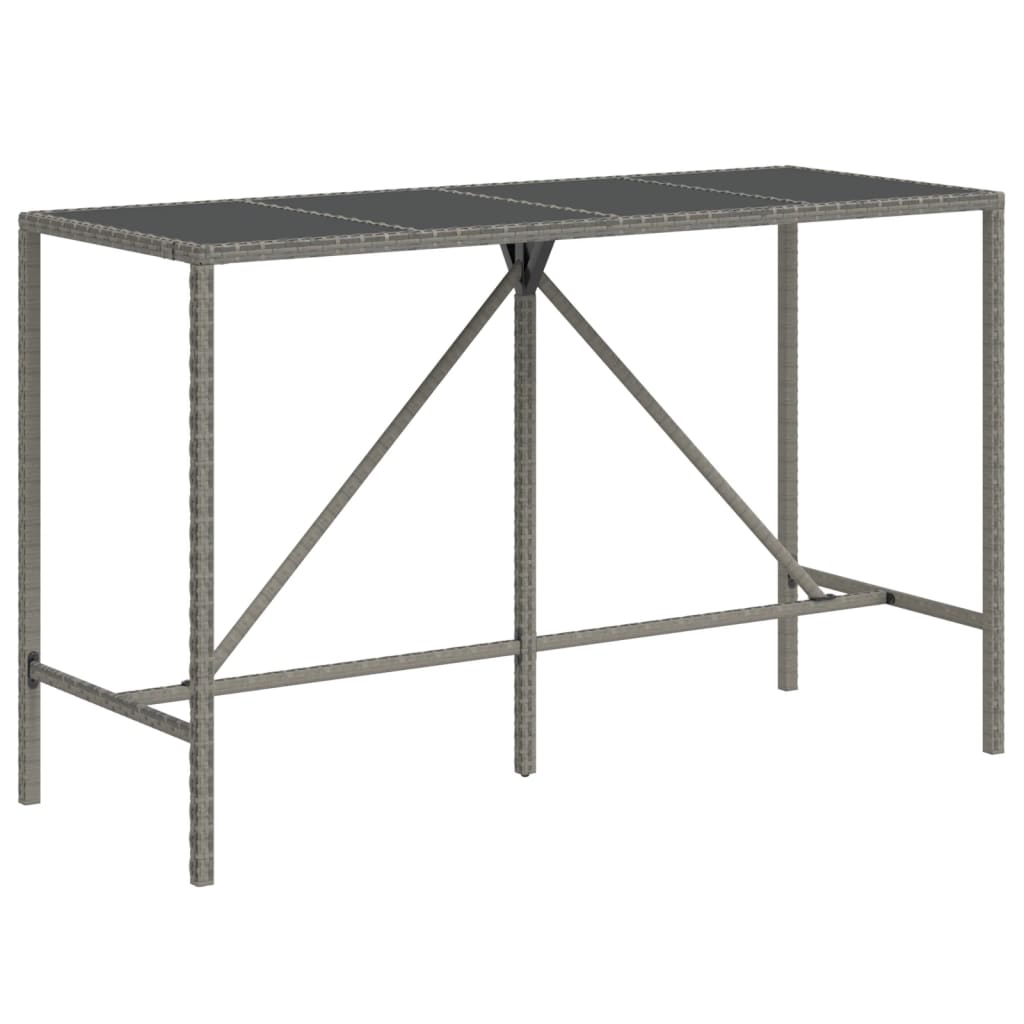 11-Tlg. Gartenbar-Set Mit Kissen Poly Rattan