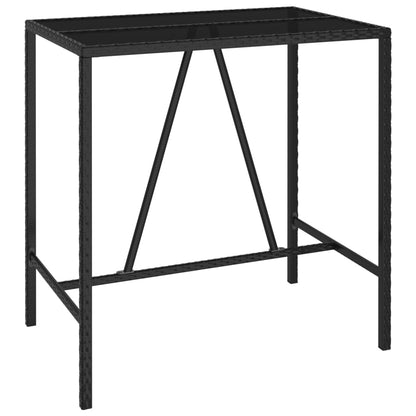 5-Tlg. Gartenbar-Set Poly Rattan