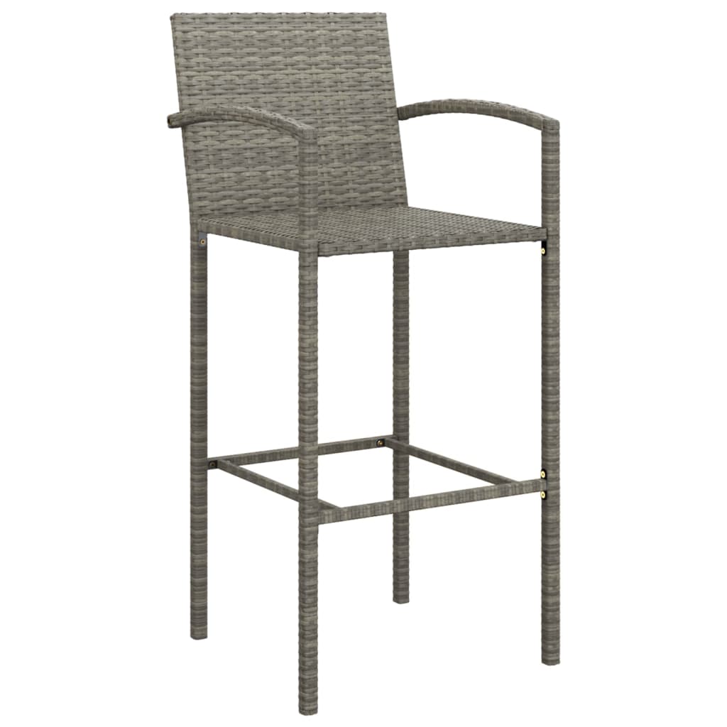 5-Tlg. Gartenbar-Set Poly Rattan