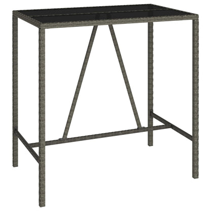 5-Tlg. Gartenbar-Set Poly Rattan