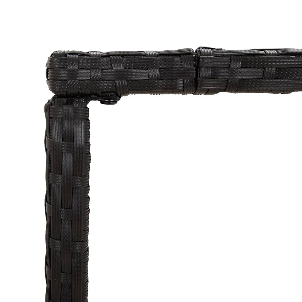 7-Tlg. Gartenbar-Set Poly Rattan