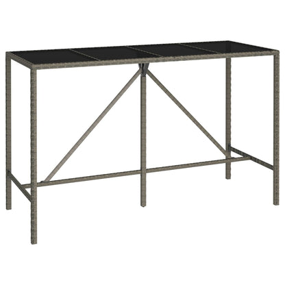 9-Tlg. Gartenbar-Set Poly Rattan