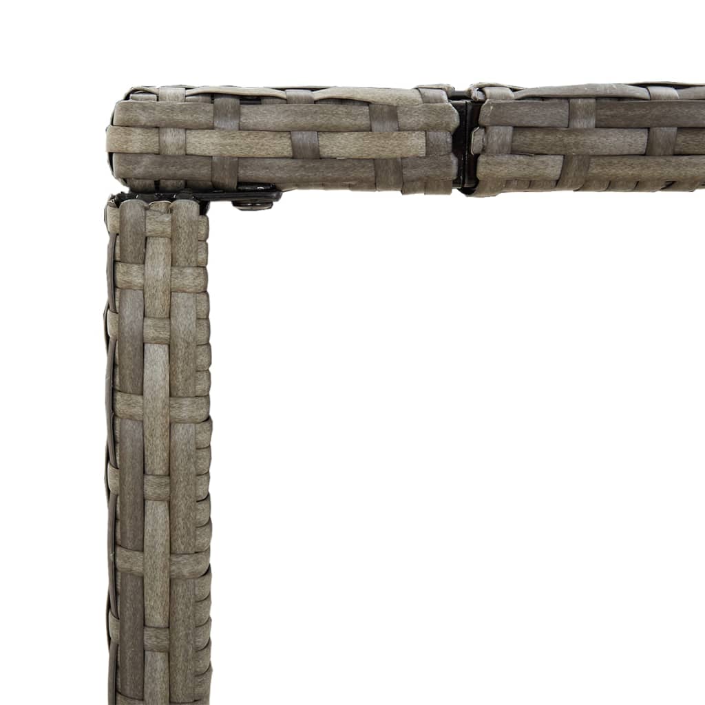 11-Tlg. Gartenbar-Set Poly Rattan