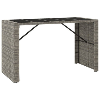 9-Tlg. Gartenbar-Set Poly Rattan