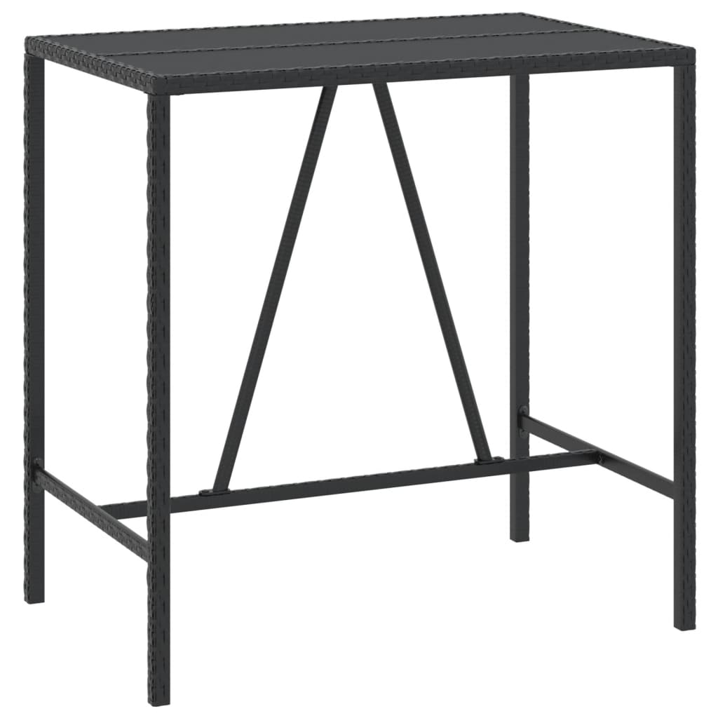 7-Tlg. Gartenbar-Set Poly Rattan & Massivholz Akazie