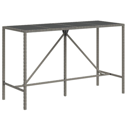 9-Tlg. Gartenbar-Set Poly Rattan & Massivholz Akazie