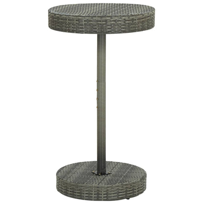 3-Tlg. Gartenbar-Set Poly Rattan & Massivholz Akazie