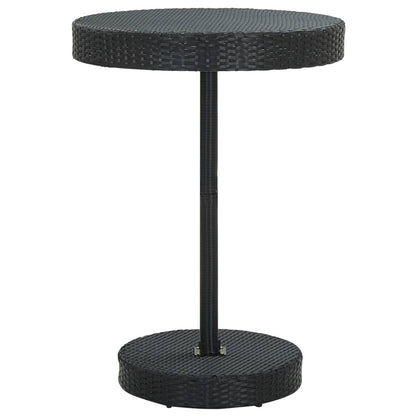 5-Tlg. Gartenbar-Set Poly Rattan & Massivholz Akazie