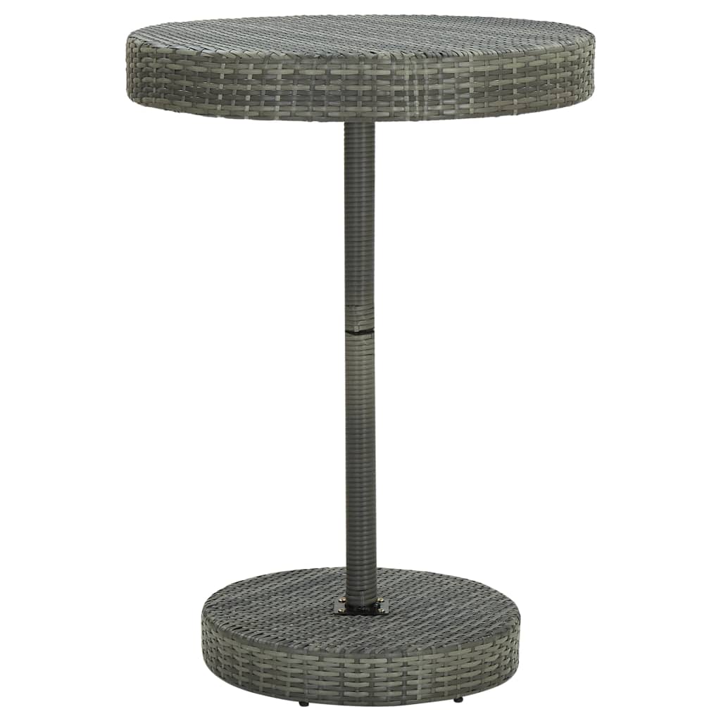 5-Tlg. Gartenbar-Set Poly Rattan & Massivholz Akazie