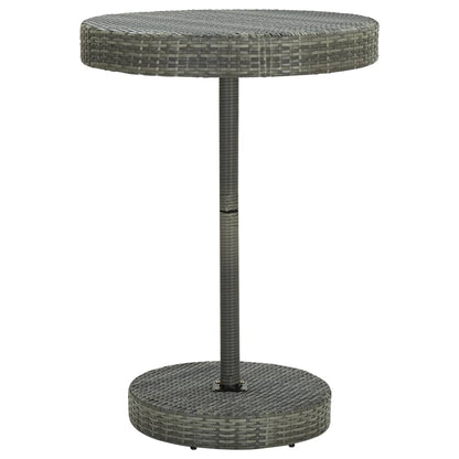 5-Tlg. Gartenbar-Set Poly Rattan & Massivholz Akazie