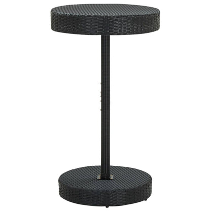 3-Tlg. Gartenbar-Set Poly Rattan & Massivholz Akazie