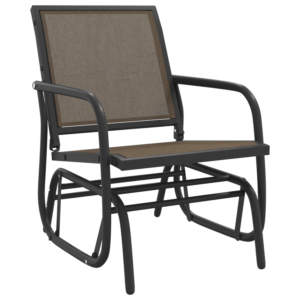 3-Tlg. Garten-Lounge-Set Schaukel Textilene Und Stahl