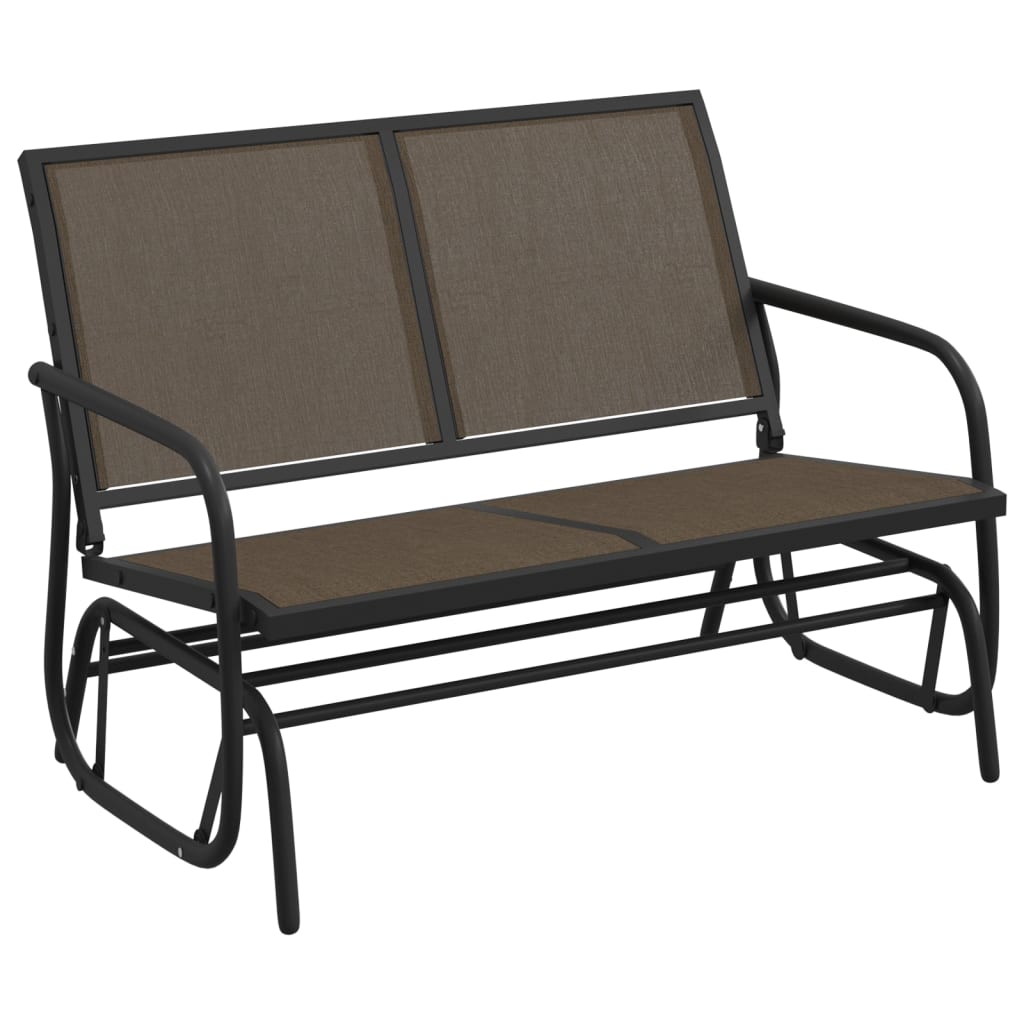 3-Tlg. Garten-Lounge-Set Schaukel Textilene Und Stahl