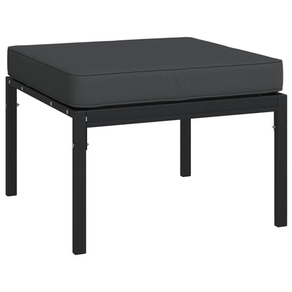 7-Tlg. Garten-Lounge-Set Mit En Kissen Stahl